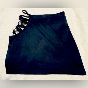 Exotic Sexy Black Club Mini Skirt Hip Cut Out Women’s X-Small Intimates